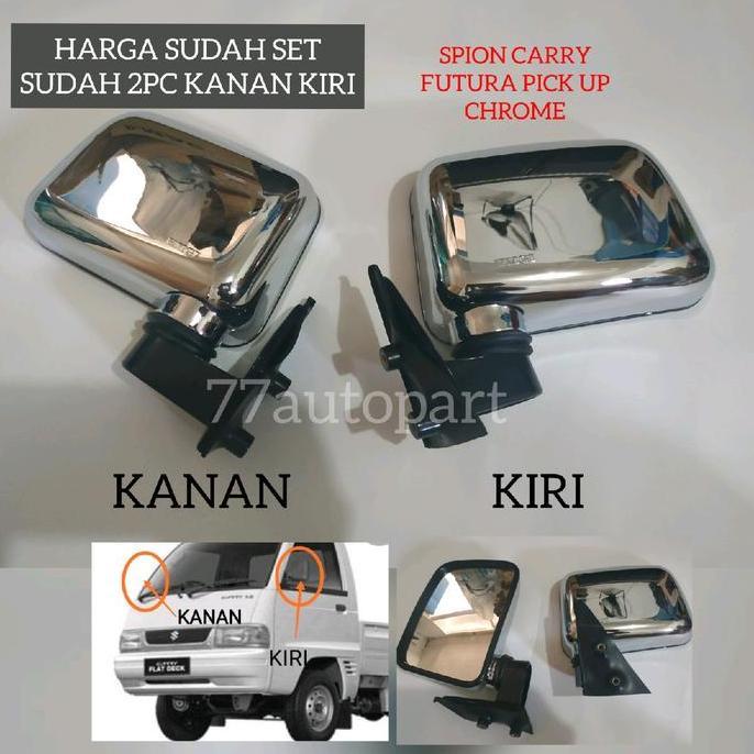 KOMPONEN KAKI-KAKI MOBIL SUZUKI FUTURA PICK UP SPION FULL CHROME HARGA SUDAH SEPASANG STANDAR PABRIK