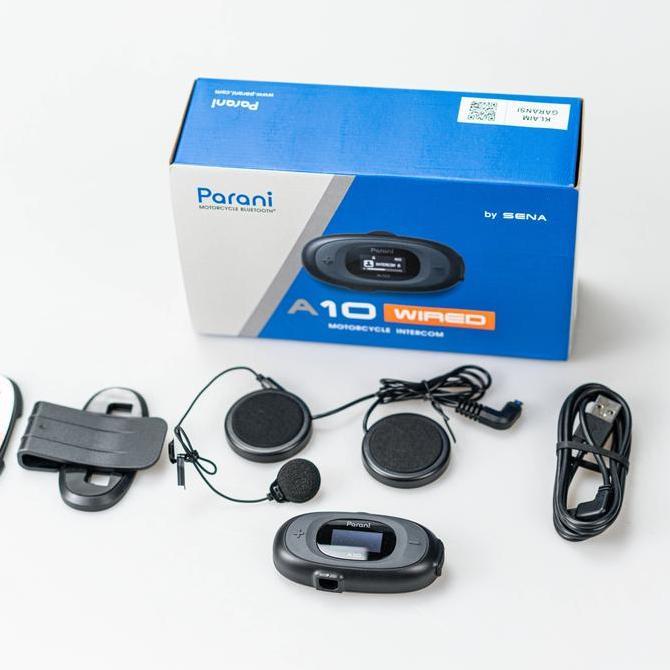 PARANI A10 Motorcycle Bluetooth Intercom - WIRED