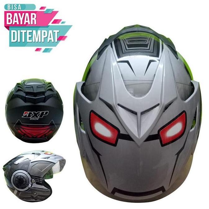 Helem Marvel IRONMAN Avengers Glossy - Hitam - Setara Helm Helem Helmet