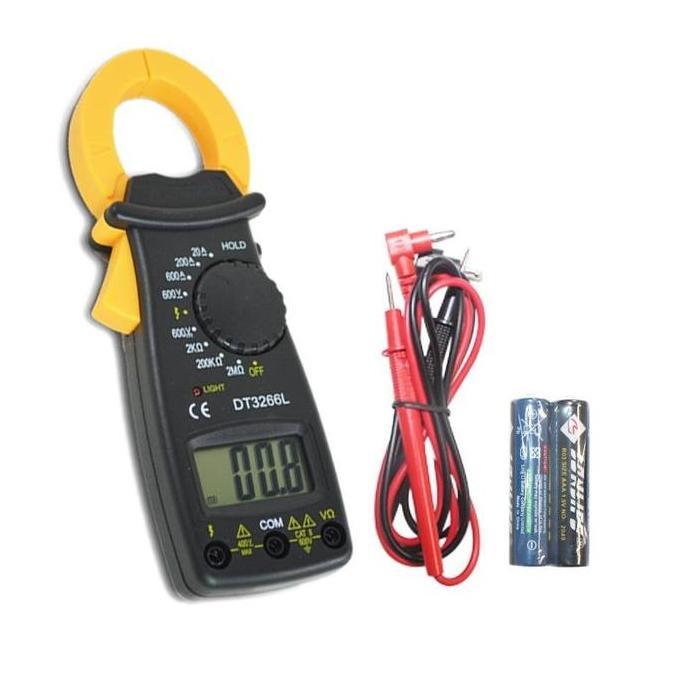 LORASTA EELIC DCM-DT3226L Digital Clamp Meter DT-3266L AC / DC 600V Portable Tang Ampere multifungsi
