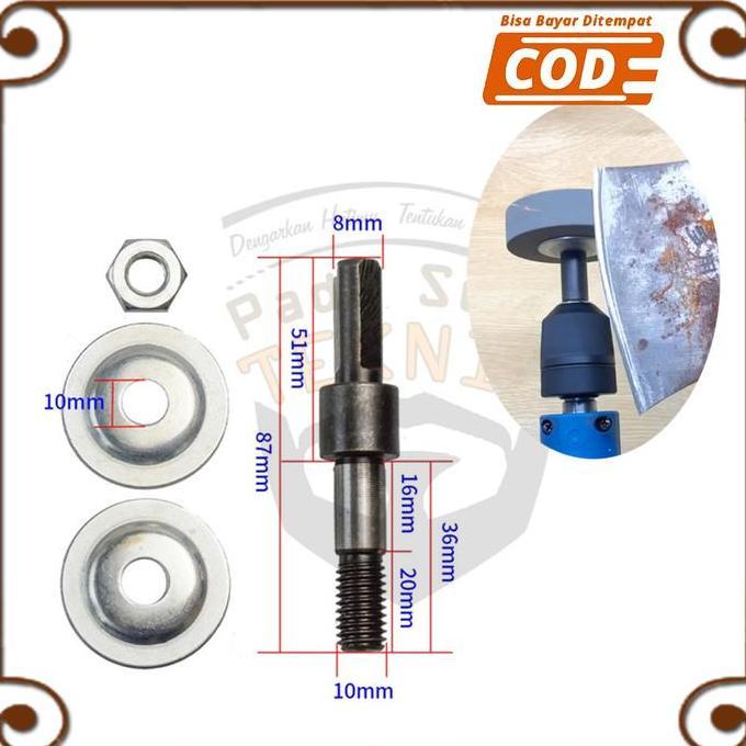AHROKA Mata Bor gerinda Drat Panjang 7cm Poles Gosok Amplas Asah Stainless Besi