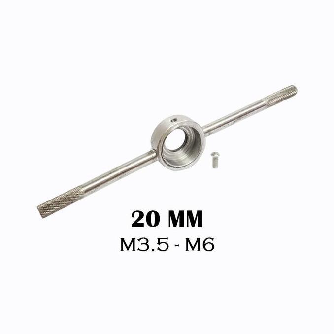 LORASTA EELIC HTW-20MM hand taps senai alat pembuat drat luar besi manual 20 mm dapat di pasang pada