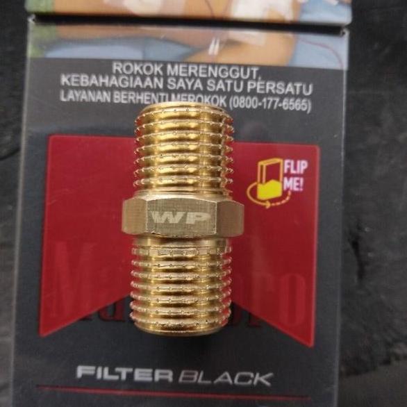 IYLBISC double nepel 1/4 x 1/4 inch drat luar male adapter otomatis kompresor