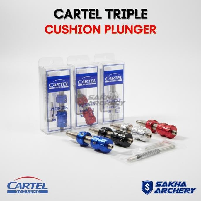 Cartel Triple Cushion Plunger Button for Standard Recurve Bow