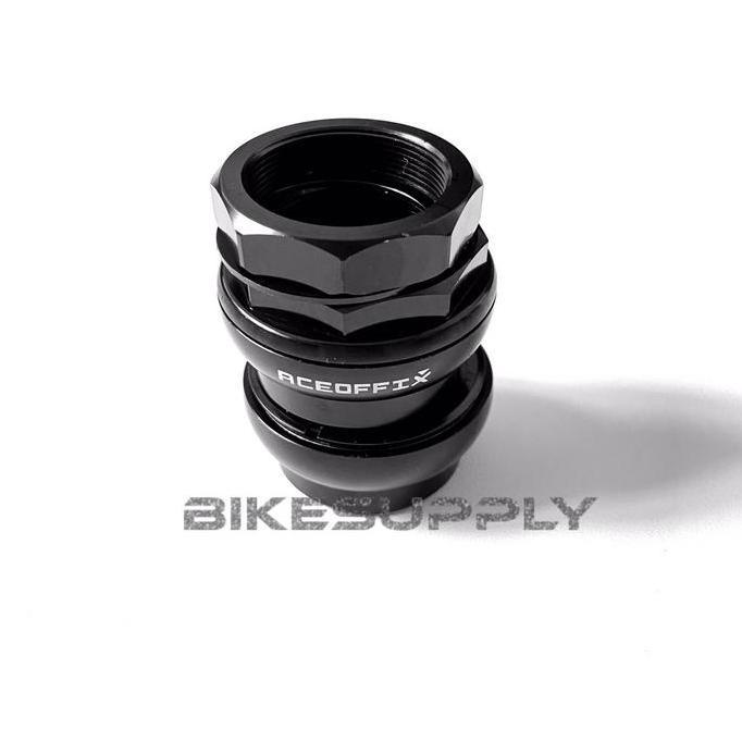 Promo Headset Sepeda Bearing Merk Aceoffix Alloy Diameter 34 mm Warna Hitam Black / Silver Chrome / 