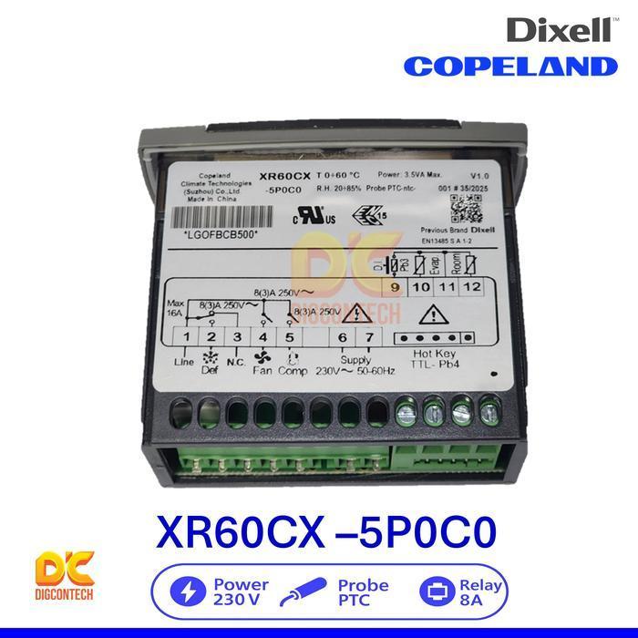 Dixell Copeland XR60CX Digital Thermostat CDC XR60CX -5P0C0
