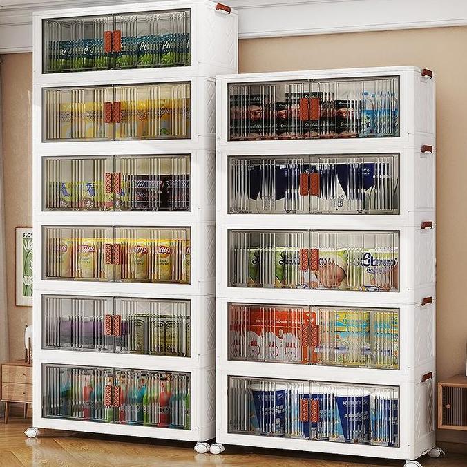 TERLARIS Dejavu Container Box Lipat Lemari Susun Plastik Serbaguna Lemari Pakaian Lipat Box Baju Sus