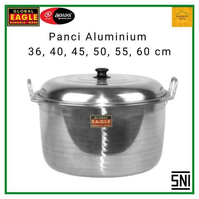 GAVANISHOPJAYA - PANCI BESAR KUAH REBUS 36 40 45 50 55 60 CM ALUMINIUM GLOBAL EAGLE / JAWA MASPION P