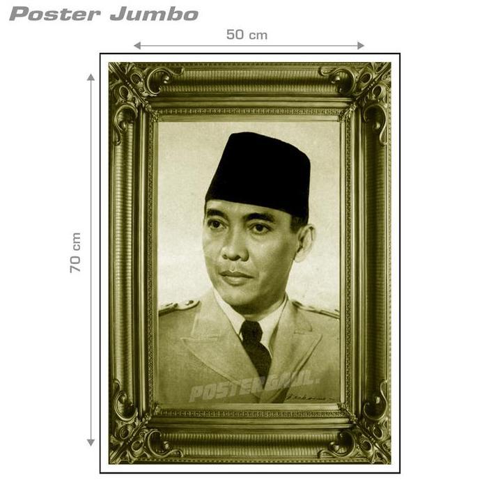 Poster PRESIDEN SOEKARNO #34 - Jumbo size 50 x 70 cm