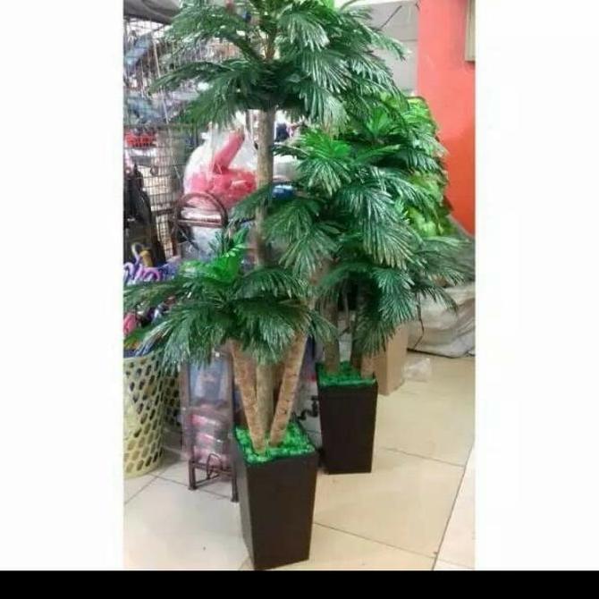 POHON PALEM/PALEM CABANG 3/PAEM BUNGA PLASTIK/PALEM ARTIFICIAL