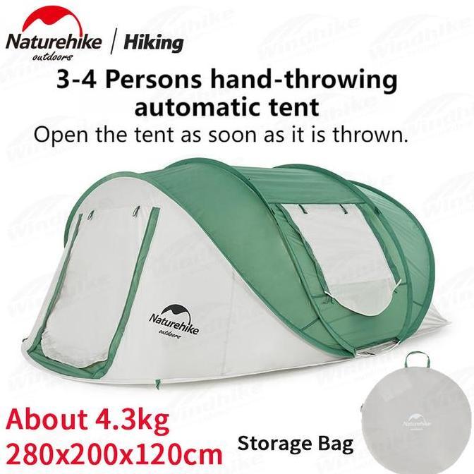 Tenda Otomatis Camping Naturehike CNH22ZP006 Tenda Automatic Keluarga 4 Orang Outdoor Nyaman Glampin
