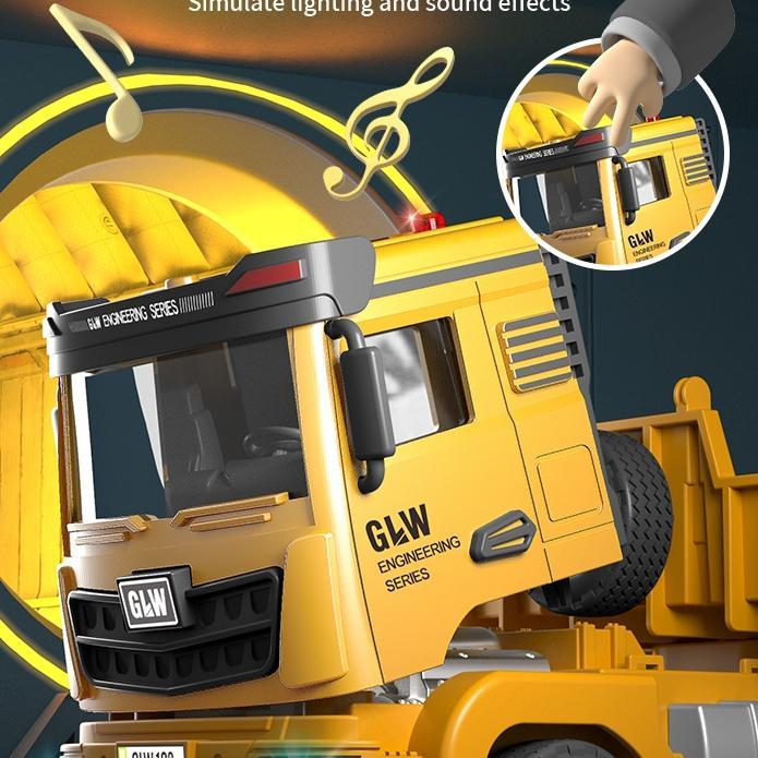 GARANSI Mainan Anak Self Loader Truck Mainan Mobil Excavator Loader