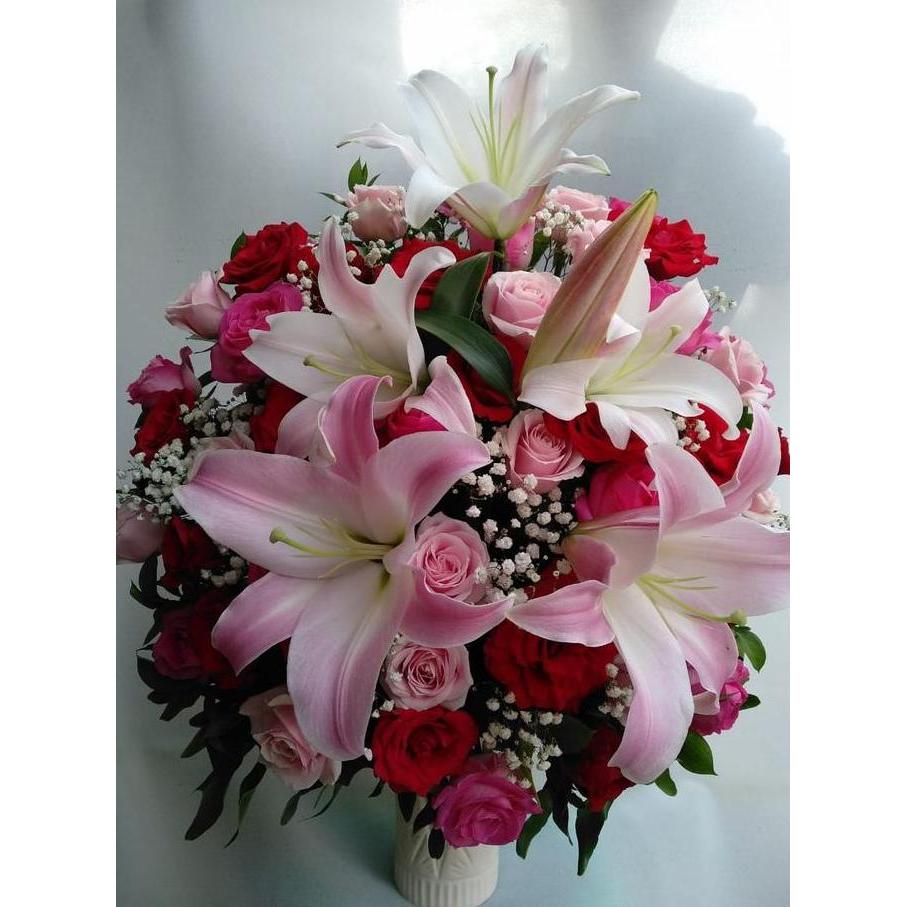 BUNGA MEJA | RANGKAIAN BUNGA LILY | RANGKAIAN BUNGA SEGAR