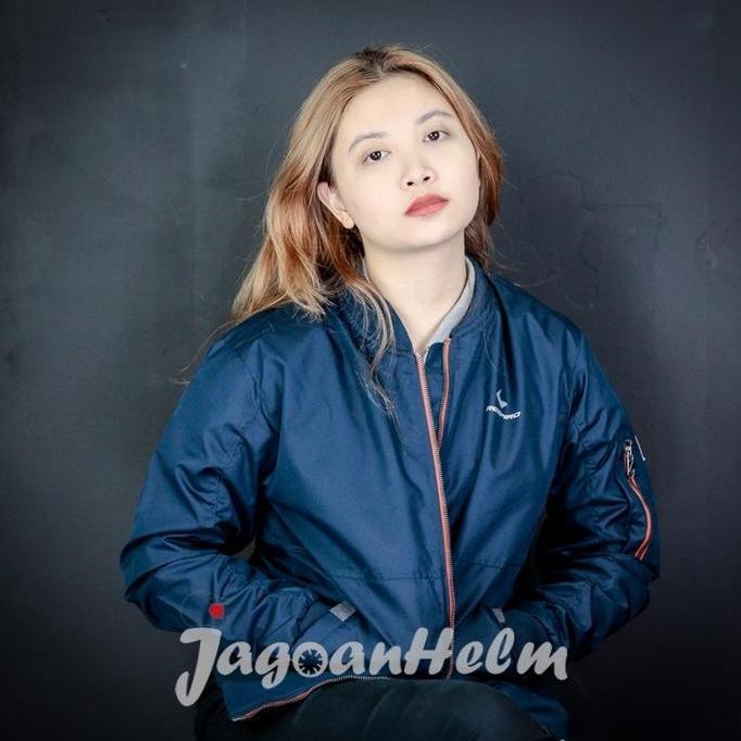 Respiro Jaket Macno Navy Woman Motor Jacket