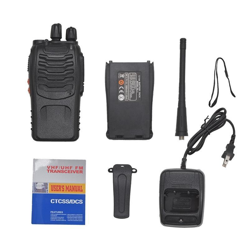 100%Ori HT BF-888S Walkie Talkie Jarak Jauh 10KM 1500mAh Handy Talky Portable BF 888S HT Radio