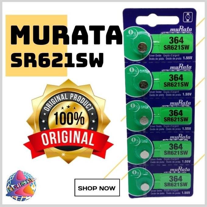 4jamstore - original baterai murata sr621 / baterai 364 / 621 murata sr 621 sw
