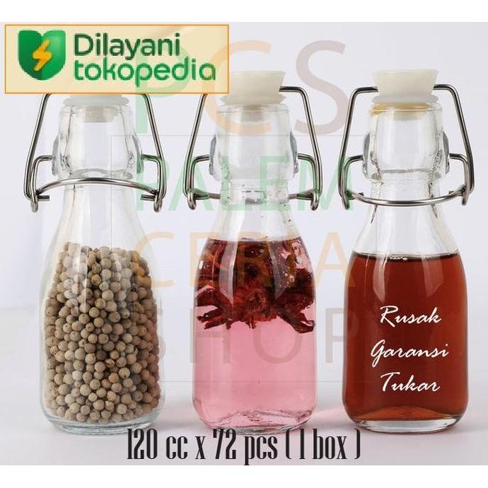 Ready [1 Box = 72 pcs] Swing Bottle 120 ml cc Botol Kaca semi-borosilicate