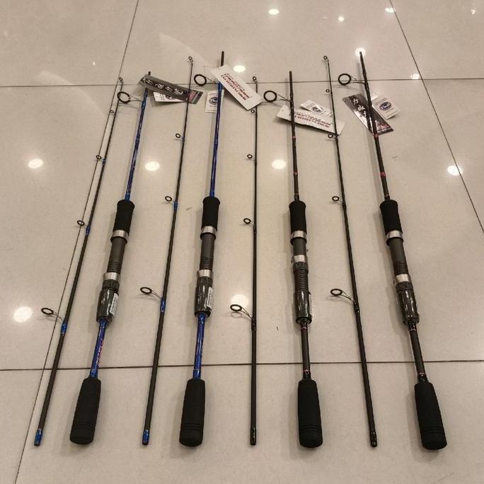 KAMIKAZE Joran Pancing Spinning Blue Lotus & Black Lotus 462 - 502 High Carbon Material Blank Joran 