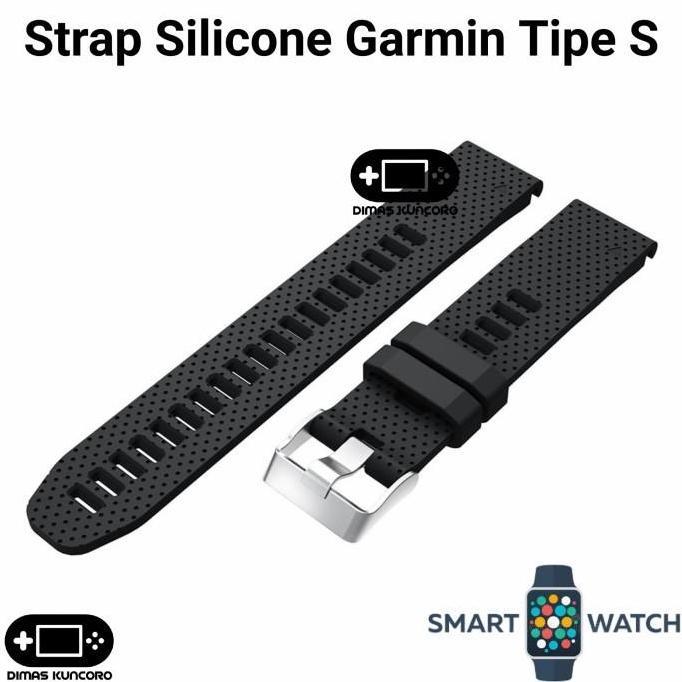 Strap Silicone Garmin Tipe S silikon garmin fenix 5s 6s 7s plus pro sapphire solar