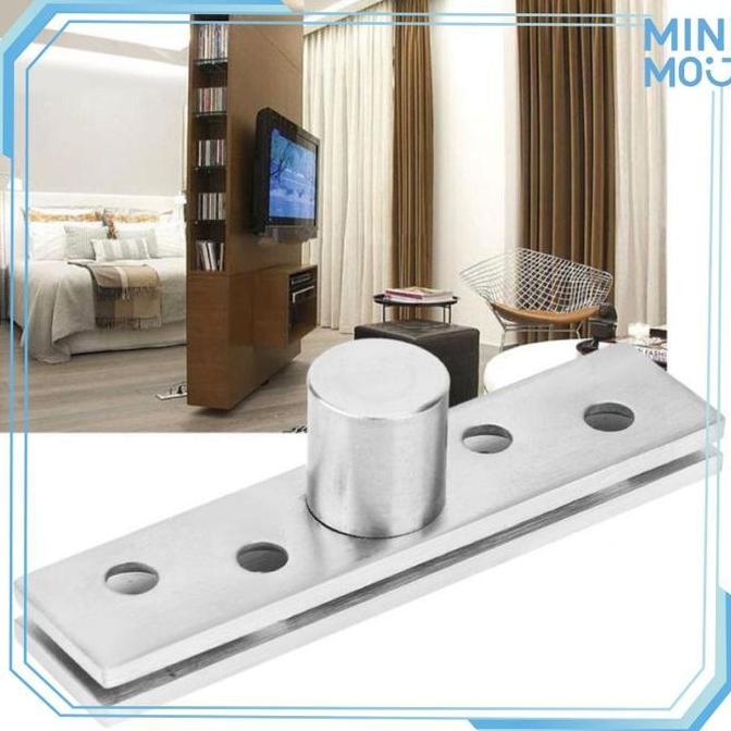 OVMIDEX Engsel Rotatable Putar 360 Derajat Stainless Engsel Pivot Putar Tengah untuk Pintu Jendela K