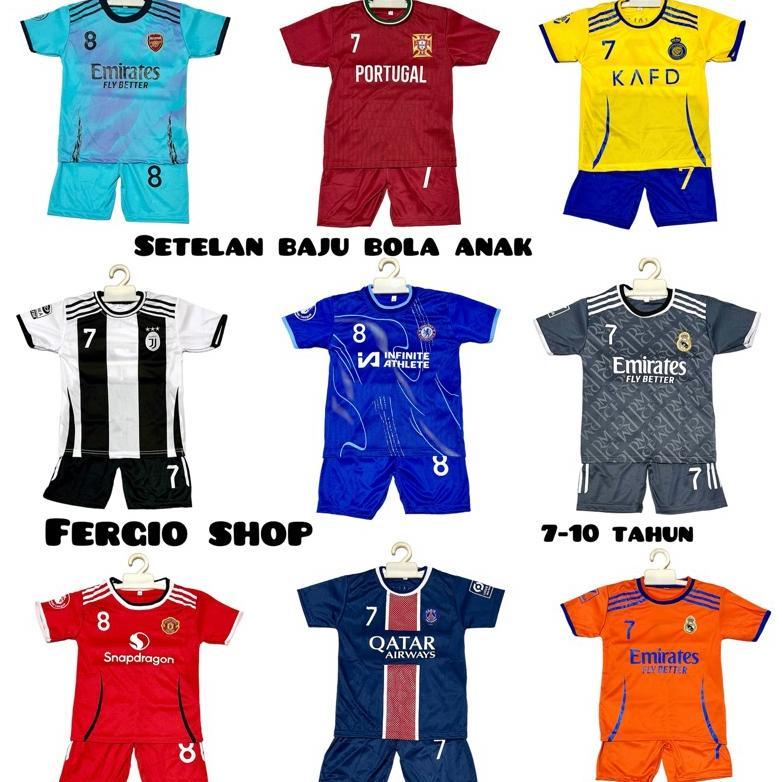 ARVUNE SETELAN BOLA ANAK/  BAJU BOLA ANAK / JERSEY BOLA ANAK/ BAJU FUTSAL ANAK/ BAJU OLAHRAGA ANAK U
