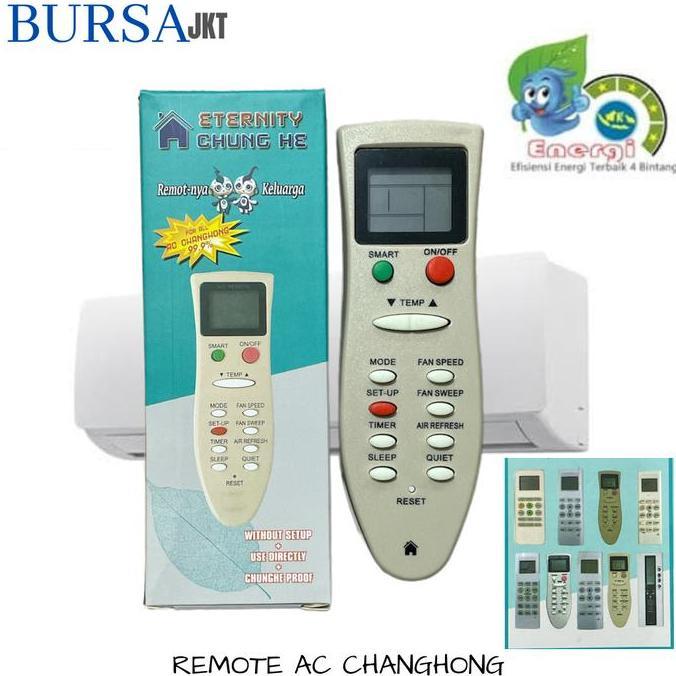 OVMIDEX REMOTE AC CHANGHONG SPLIT LOW WATT PENGGANTI REMOT 1/2 - 2 PK