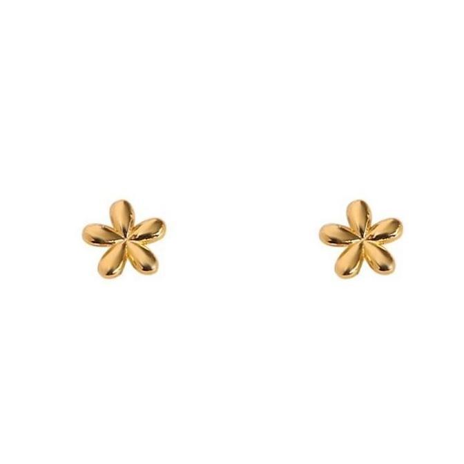 KOLANAME Anting Wanita Titanium Cute Anting Titanium Fashion Korea Simple Anting Pola Bunga Kecil PR