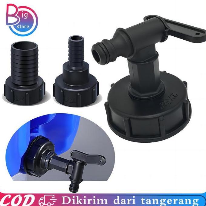 URB Konektor Tangki IBC S60x6 IBC Tank Adaptor Kran Air Adaptor Tangki IBC Adapter Konektor Air IBC 