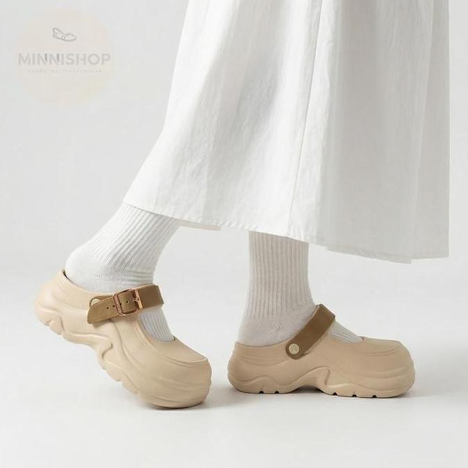 BELLE Sepatu Sandal Wanita Gasper Ringan Empuk Nyaman Bahan Karet Jelly Elastis Anti Slip Tahan Cuac