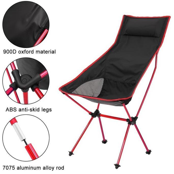 (Ready) Kursi Lipat Outdoor Portable Jumbo - Folding Chair Piknik Camping