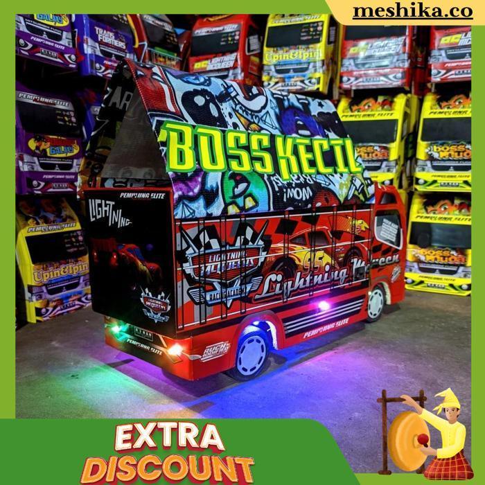 Miniatur Truk Oleng Miniatur Truk Lampu Terpal Murah Truk Oleng Roda Kayu Bisa Cod