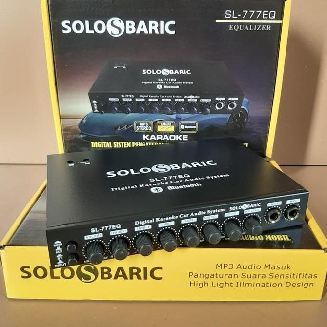 Preamp Atau Parametrik Karoke / Karauke BLUETOOTH SOLOBARIC SL 777 EQ PARAMETRIK AUDIO MOBIL PARAMET