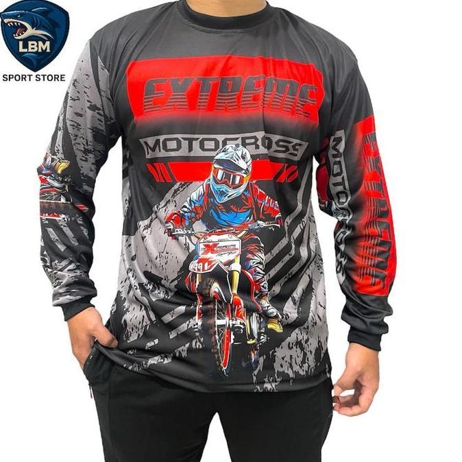 Jersey Trail Kaos Klx Unisex Baju Motor Cross Dewasa Untuk Olahraga Allshop