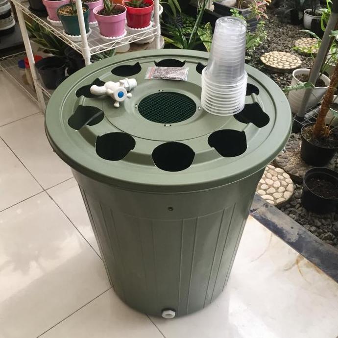 Paket BUDIKDAMBER Budidaya Ikan Lele dan Sayuran Kangkung dalam Ember HI