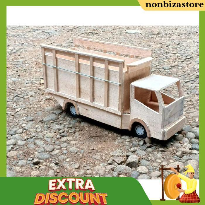 Miniatur Truk Oleng,Pintu Belakang Bisa Terbuka, Free Lampu Led