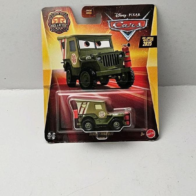 ORIGINAL MATTEL DISNEY PIXAR CARS RADIATOR SPINGS RACE & RESCUE SARGE