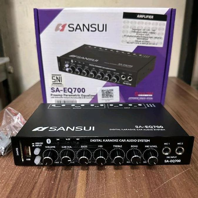 Preamp Parametric Equalizer Sansui SA-EQ700 / Preamp Karaoke Mobil Sansui