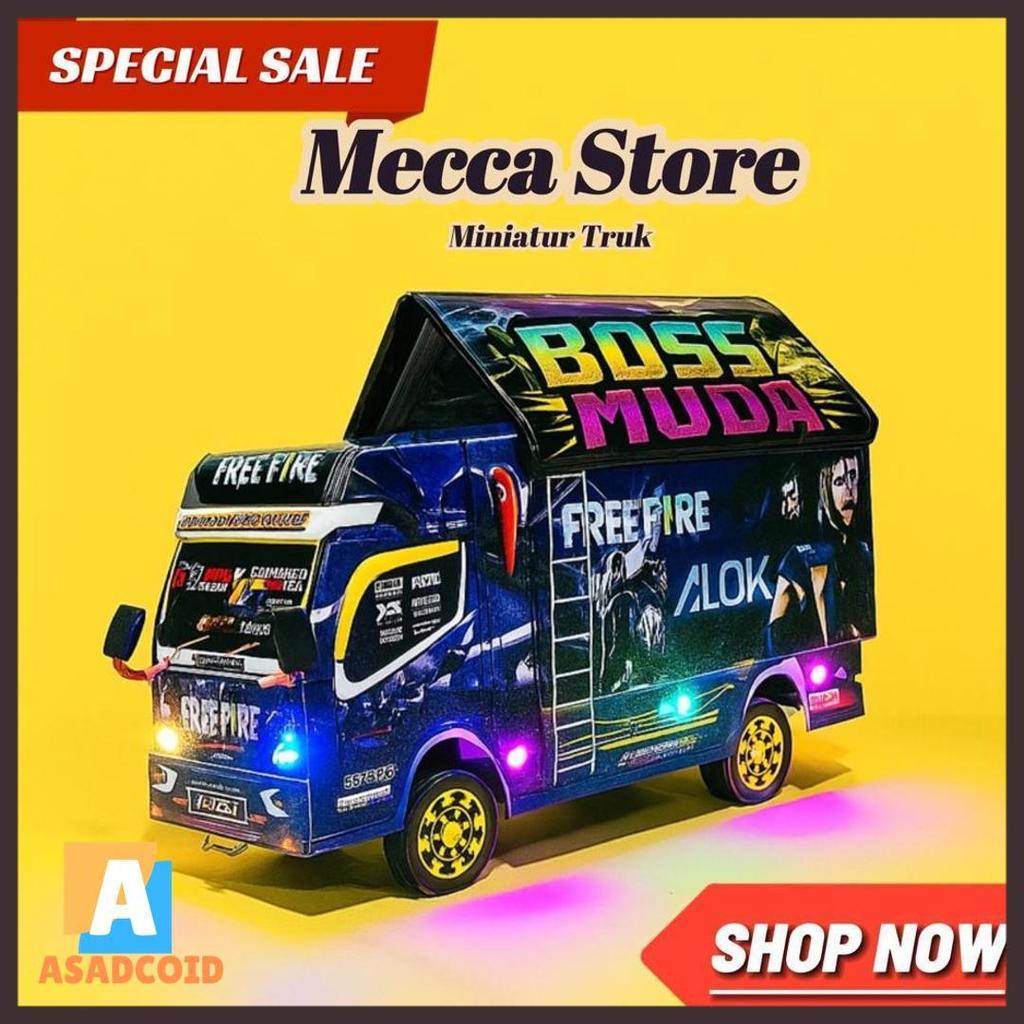 Promo ( Cod ) Truk Oleng Wahyu Abadi Besar Panjang Bisa Custom Foto Dan Nama Di Pintu Belakang Rrs1
