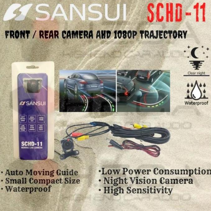 Front / Rear Camera AHD Trajectory 1080P SANSUI SCHD-11 Kamera Moving Guide Parking Mundur
