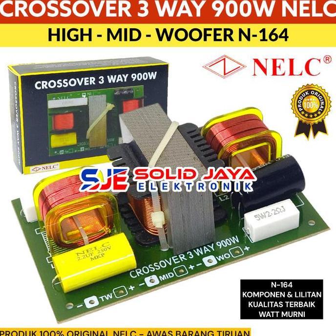 CROSSOVER 3 WAY TWEETER MIDLE WOOFER 900W N164 NELC - CROSOVER NELC TWETER MIDDLE VOCAL WOFER N-164 