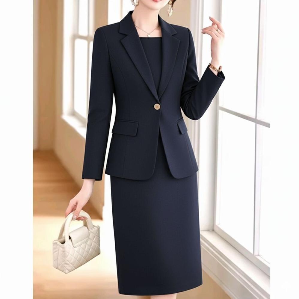 Free Ongkir Livina Fashion Shop-Setelan Blazer Wanita & Dress Premium/One Set Blazer Dress Wanita El