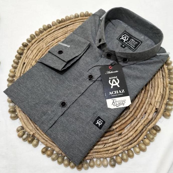 Baju Kemeja Pria Kemeja Lengan Panjang Kemeja Polos Burgundy Hitam Kemeja Putih Lengan Panjang Kemej