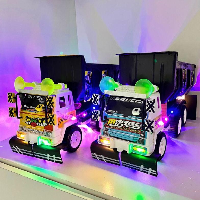 Bisa Cod Mainan Mobil Mobilan Miniatur Truk Oleng Pasir  Modifikasi Truck Plastik Rrs1