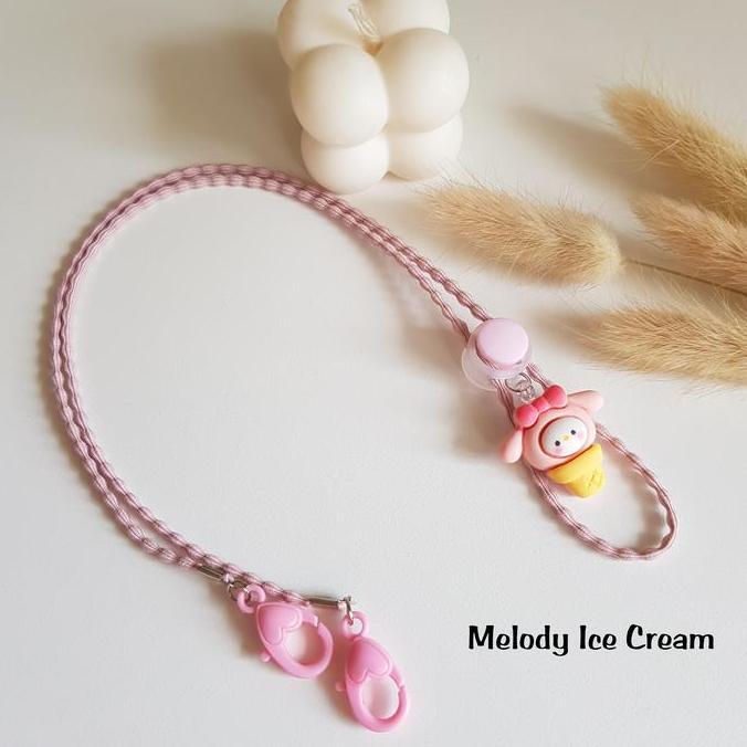 Strap Masker Anak Perempuan - Dewasa 2In1 Kuromi Cupcake
