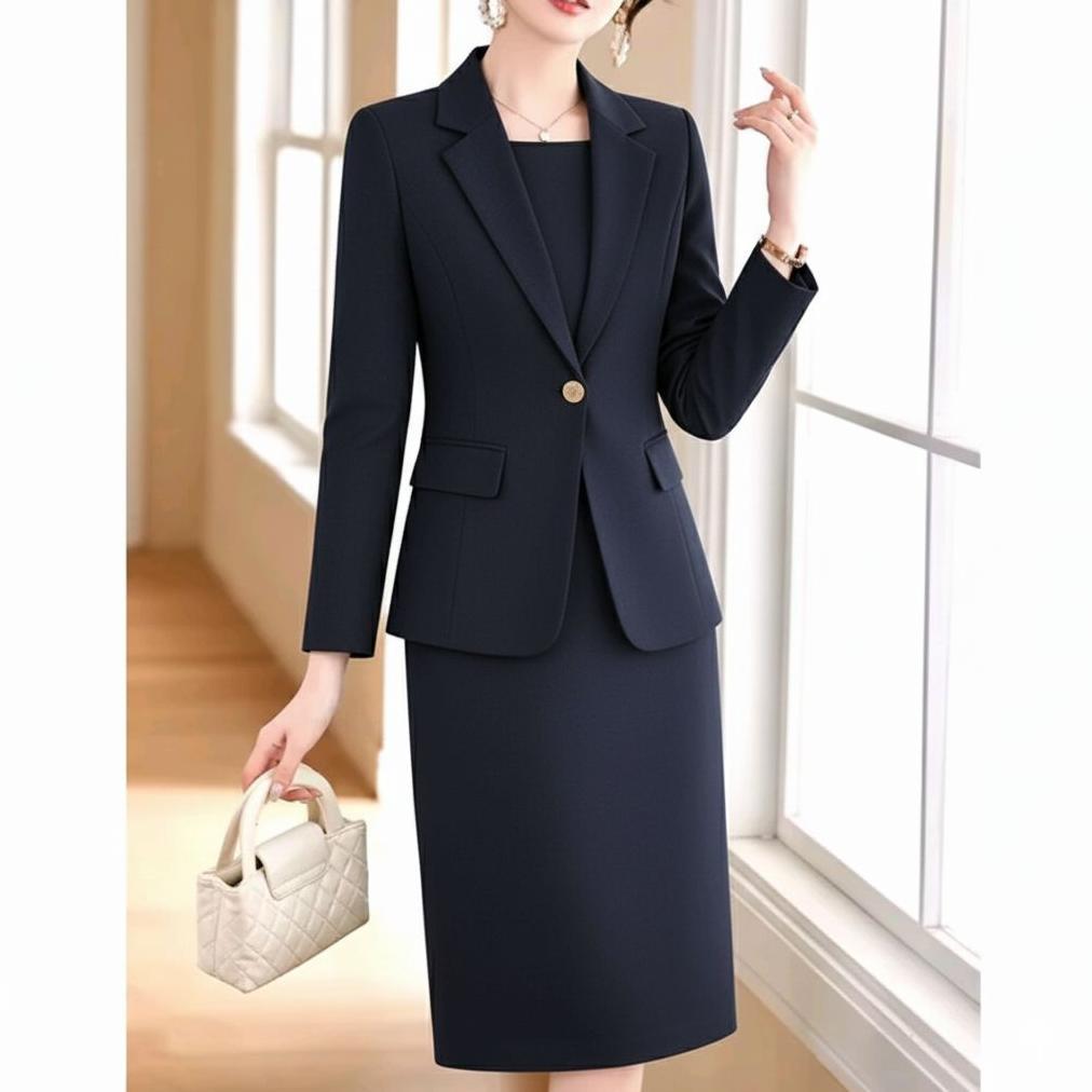 Free Ongkir Livina Fashion Shop-Setelan Blazer Wanita & Dress Premium/One Set Blazer Dress Wanita El
