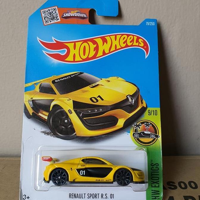 ORIGINAL HOTWHEELS RENAULT SPORT RS 01 YELLOW