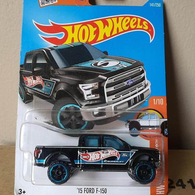 ORIGINAL HOTWHEELS 15 FORD F150 SUPERLIFT BLACK