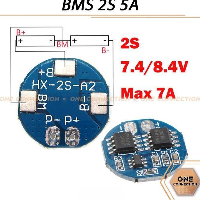MELAKASA Lithium Battery 18650 BMS 2S 5A Charger BMS Protection Board li-ion