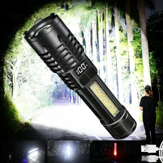 BAYASON Senter LED A76 Jarak Jauh Super Terang /Senter  Terbaik Senter Led A76 Jarak Jauh 7 Mode Cah