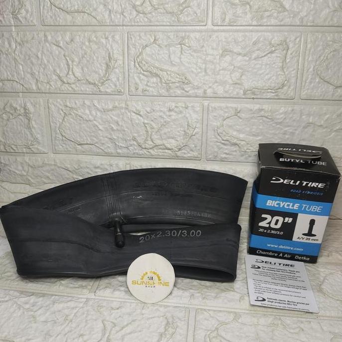 Ban Dalam Sepeda BMX 20 Deli Tire 20 x 2.30 - 3.0 Cop Pentil Motor AV 35mm